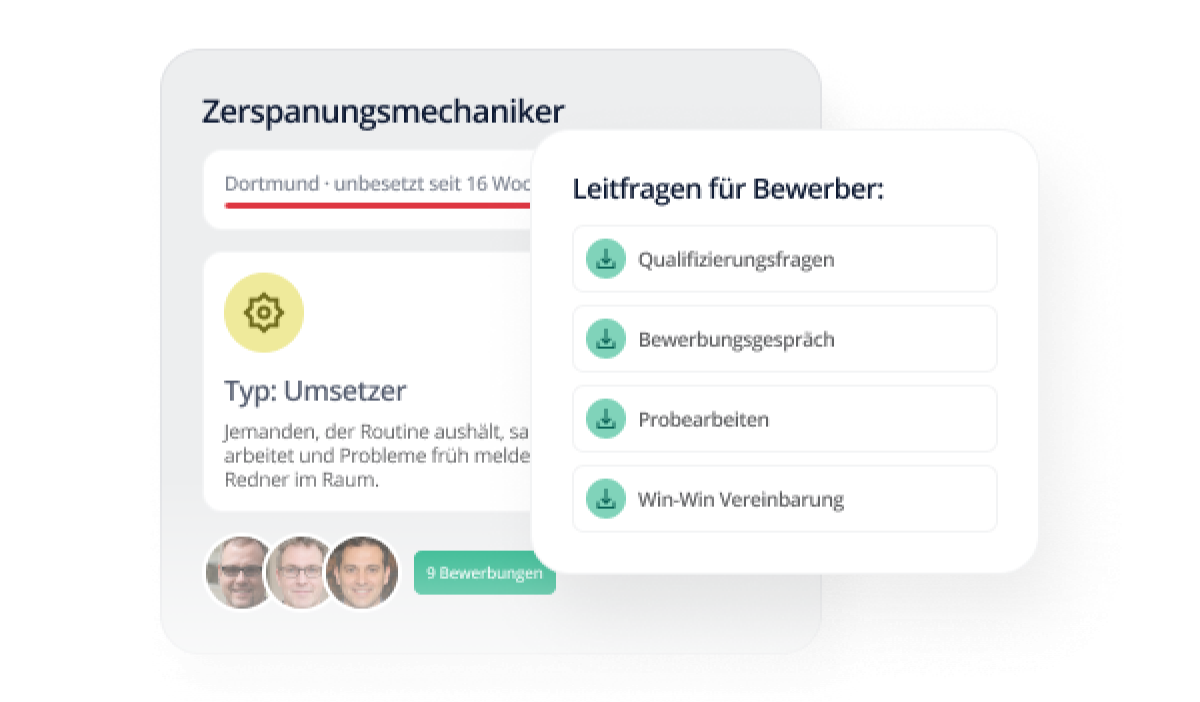 Automatische Leitfragen